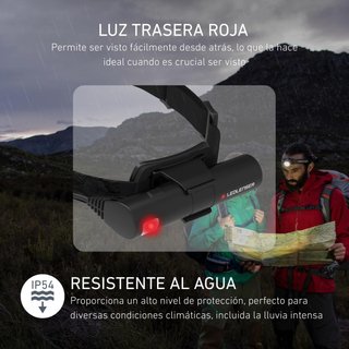 Ledlenser linterna frontal recargable LED