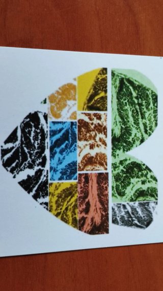Postal Corazón Mundo Microscópico