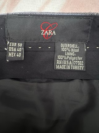 Traje de Raya Zara 2 Piezas Caballero