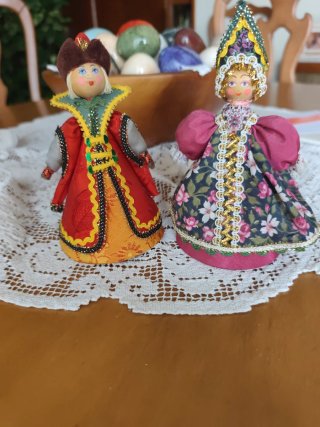 Vecchie bambole decorative
