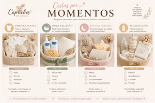 Cestas regalo bebé 'Por momentos'
