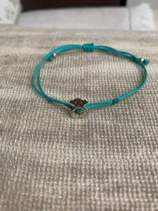 Pulsera Tous Oso Plata Turquesa
