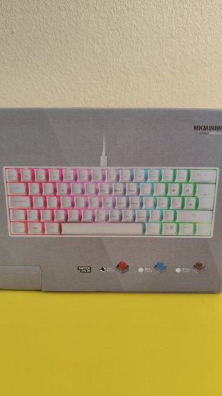 Teclado Mars Gaming MKMINIW 60% RGB + alfombrilla