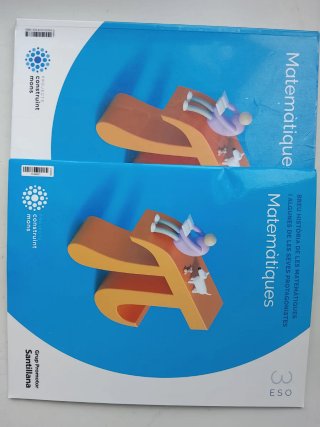 Libro matemáticas + cuaderno 3 eso nuevos