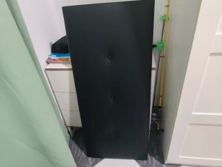 Cabecero Cama 105cm Piel Sintética Negro