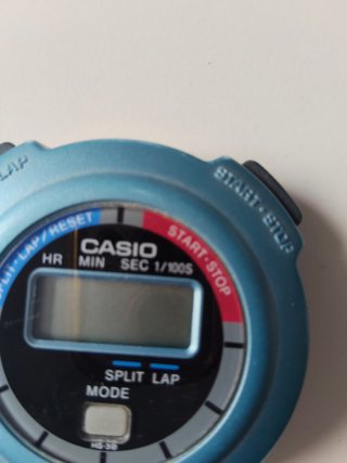 Cronómetro Casio HS-30 Azul. Sin pila.