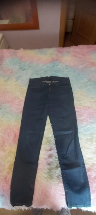 Pantalón vaquero Massimo Dutti Mujer Azul