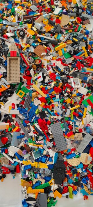 Lego, múltiples lotes.  Instrucciones incorporadas