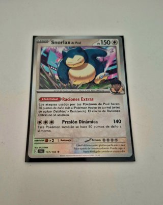 Cartas Pokémon Snorlax de Paul