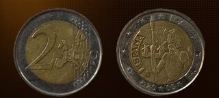 2 euros España Don Quijote 2005