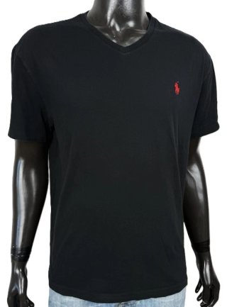 Polo Ralph Lauren T Shirt Uomo XL Cotone Nero