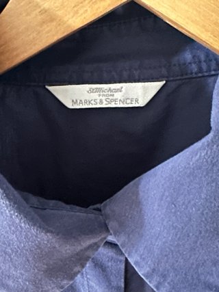 Camisa Marks Spencer Azul Marino Talla 42
