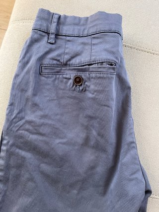 Pantalón corto chino gris talla 36