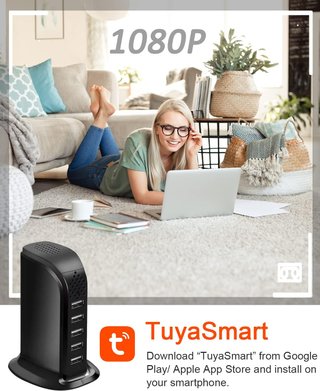KAGMY cámara espía oculta cargador USB wifi