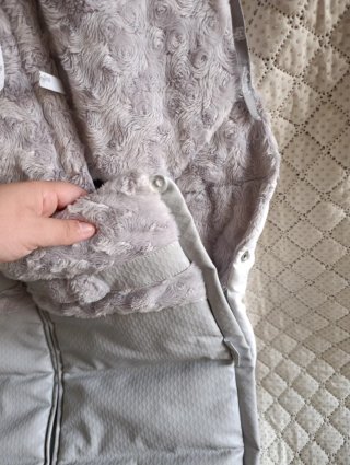Saco de silla de paseo gris Rosy fuentes