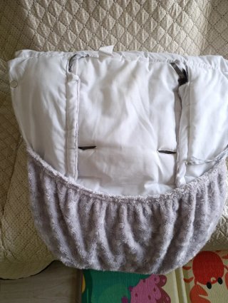 Saco de silla de paseo gris Rosy fuentes