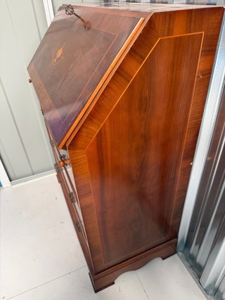Mueble recibidor madera caoba con cajones