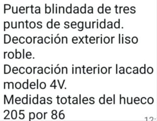 Puerta blindada nueva