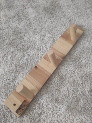 Perchero de madera hecho a mano 8*49