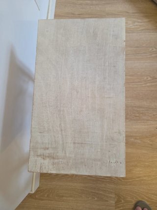 Mesita auxiliar rústica de madera