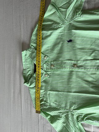 Camisa Polo Ralph Lauren Verde Rayas Talla 7 niño