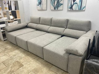 Sofá Cama Gigante 335cm Doble Chaise Longue Gris