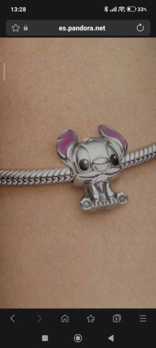 Charm Stitch Pandora Plata y Morado