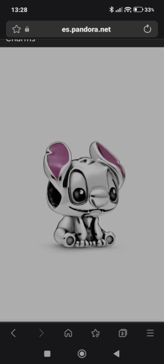 Charm Stitch Pandora Plata y Morado