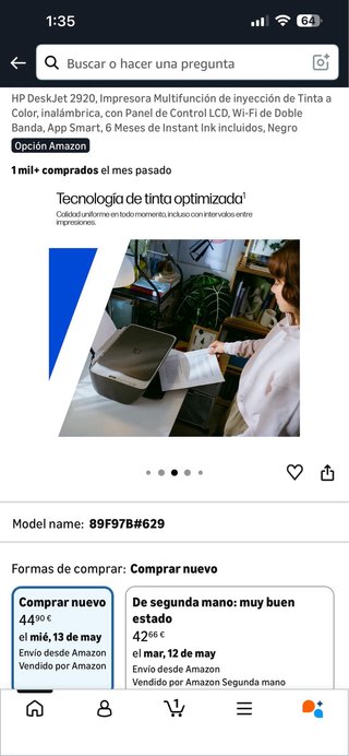 Impresora HP DeskJet 2920 Multifunción