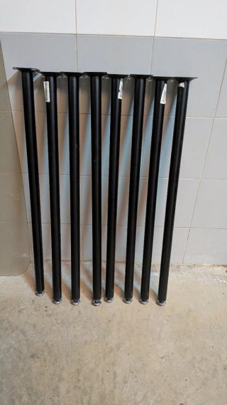 Pata de mesa negra 30*700 mm