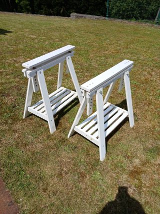 Caballetes Blancos Plegables
