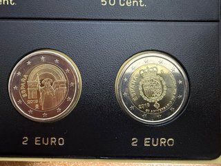 2 Euro España 2018 Santiago y Felipe VI