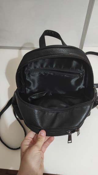 Bolso Negro Piel Sintética