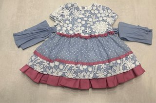 Vestido niña encaje y lunares