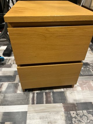 Comodino MALM Ikea con 2 cassetti