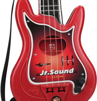 - REIG guitarra eléctrica 4 cuerdas amplificada
