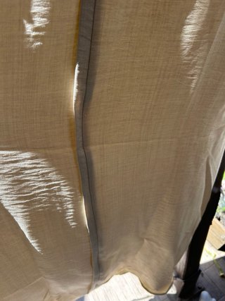 Vestido largo encaje negro beige talla L