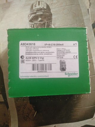 Dpn vigi diferencial A9D43616 1P+N C16 300mA