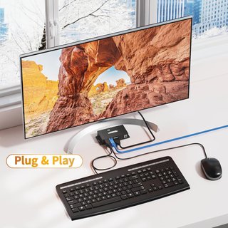 BolAAzuL extensor KVM HDMI USB 1080P