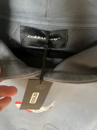 Sudadera Cold Culture Gris Corazón Rojo