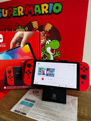 Nintendo Switch OLED Edición Mario Roja COMO NUEVA