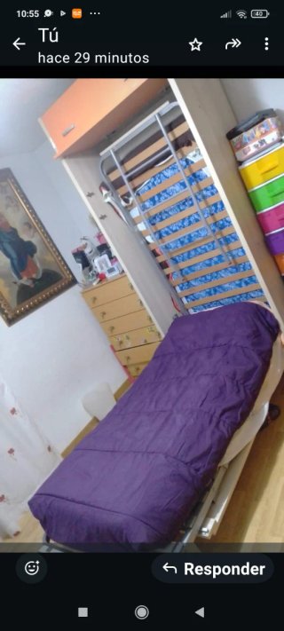 Cama Abatible Metal y Madera