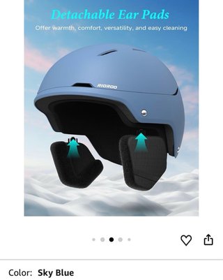 Casco de esquí azul RIOROO