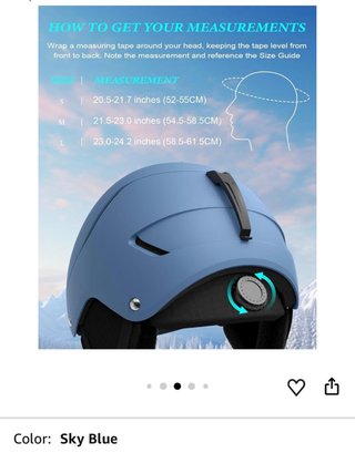 Casco de esquí azul RIOROO