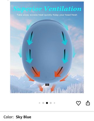 Casco de esquí azul RIOROO