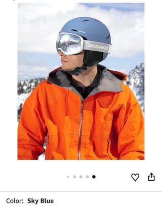 Casco de esquí azul RIOROO