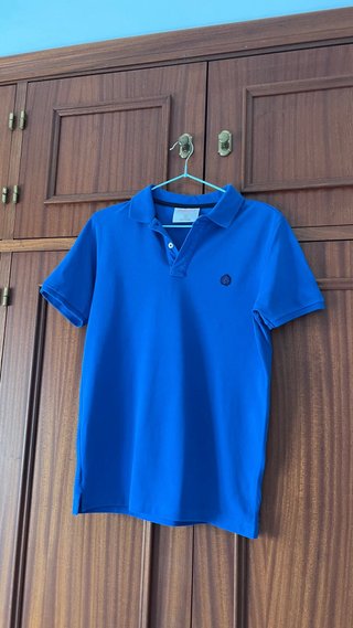 Polo Springfield S Azul Manga Corta Algodón