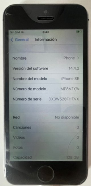 iPhone SE 128GB Negro/Plata