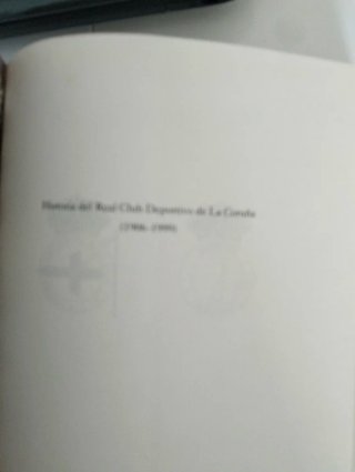 libro de la historia del deportivo de la coruña