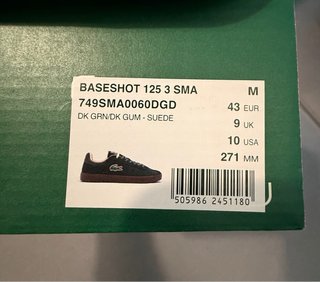 Zapatillas Lacoste Basketshot Talla 43